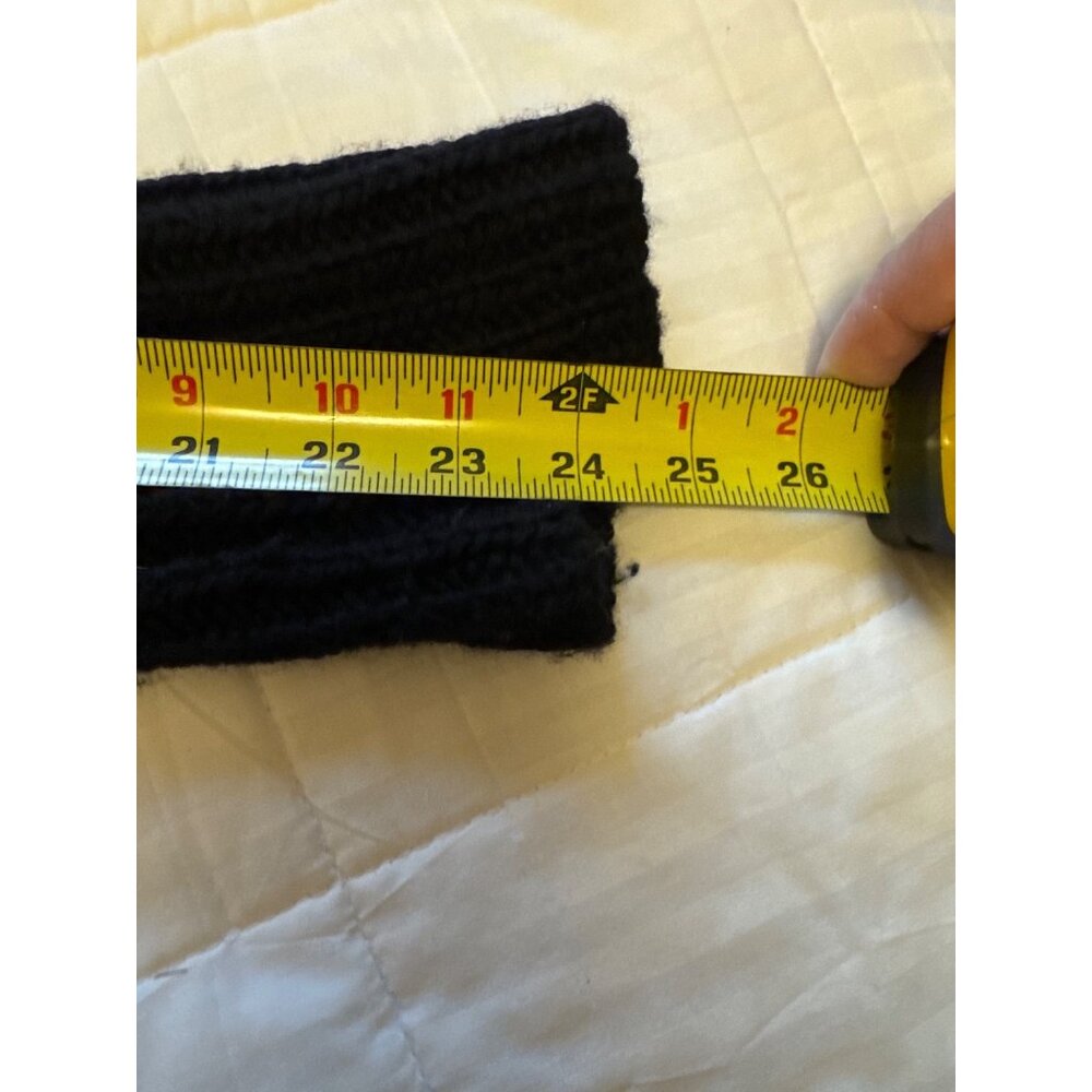 A.L.C. Black Long Wool Blend Open Front Cardigan Coatigan Pockets S Minimalist - Picture 8 of 8